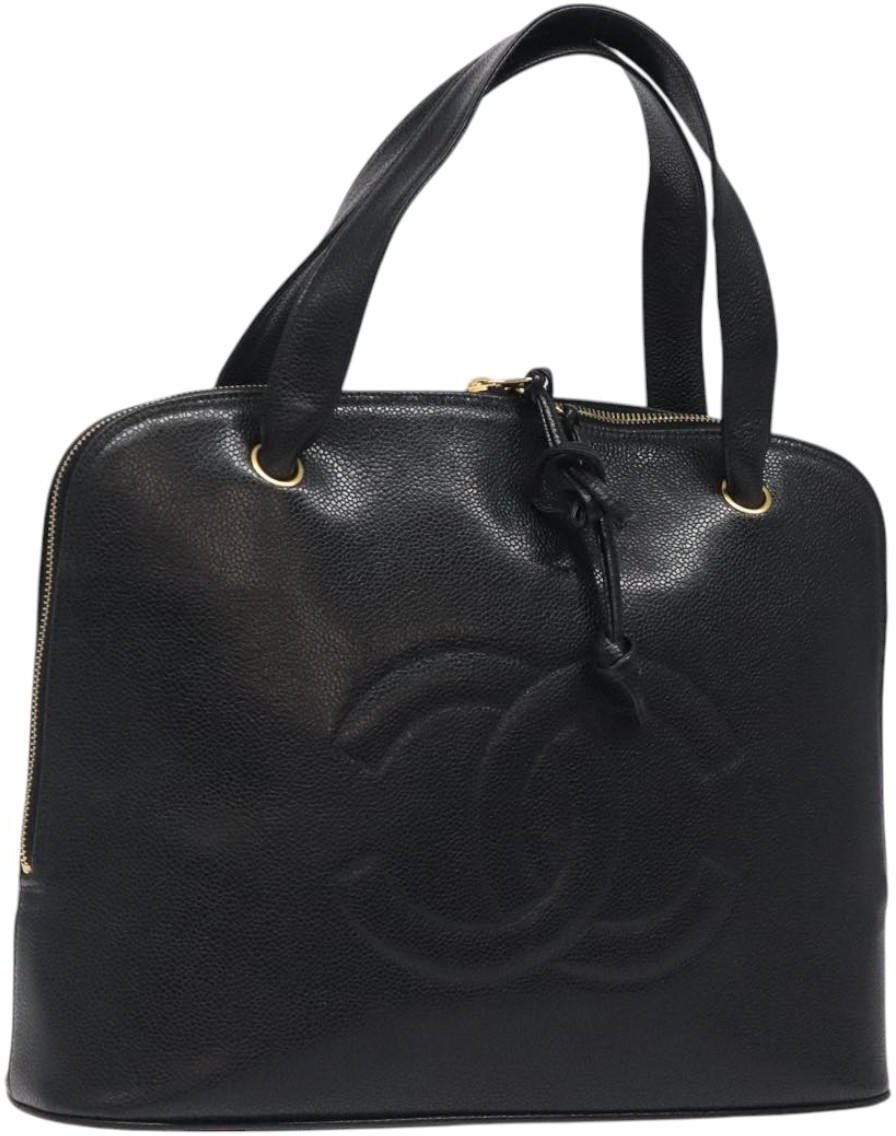 Chanel Chanel Coco Mark Black cakfskin Zwart