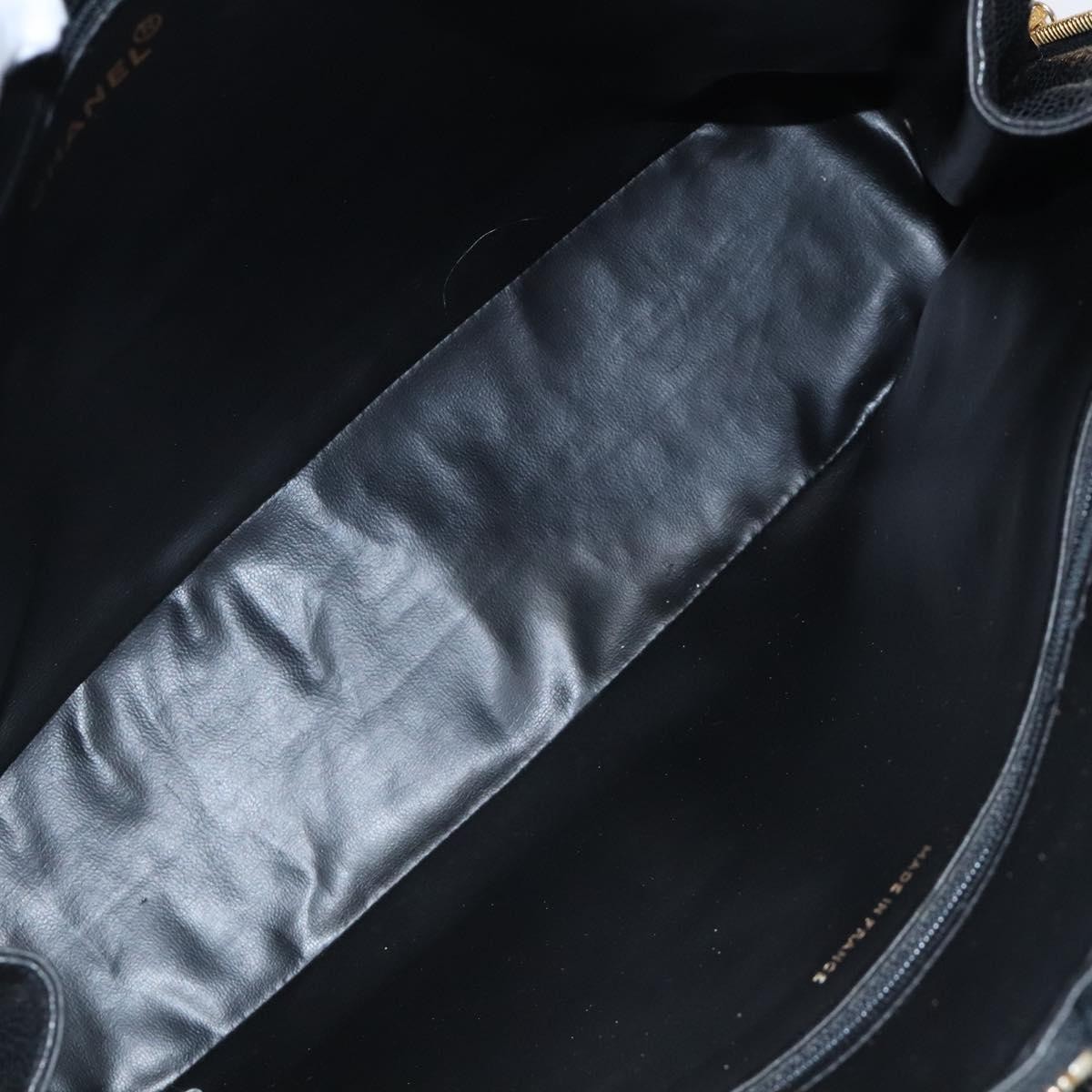 Chanel Chanel Coco Mark Black cakfskin Zwart