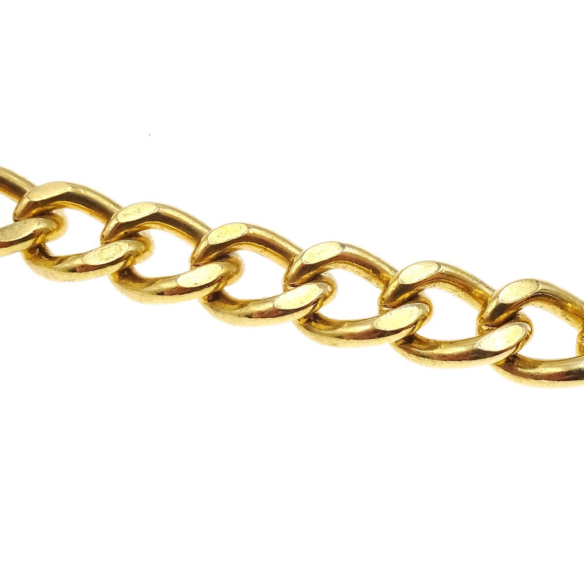 Chanel Chanel Vintage CC Turnlock Chain Bracelet Metal Goud