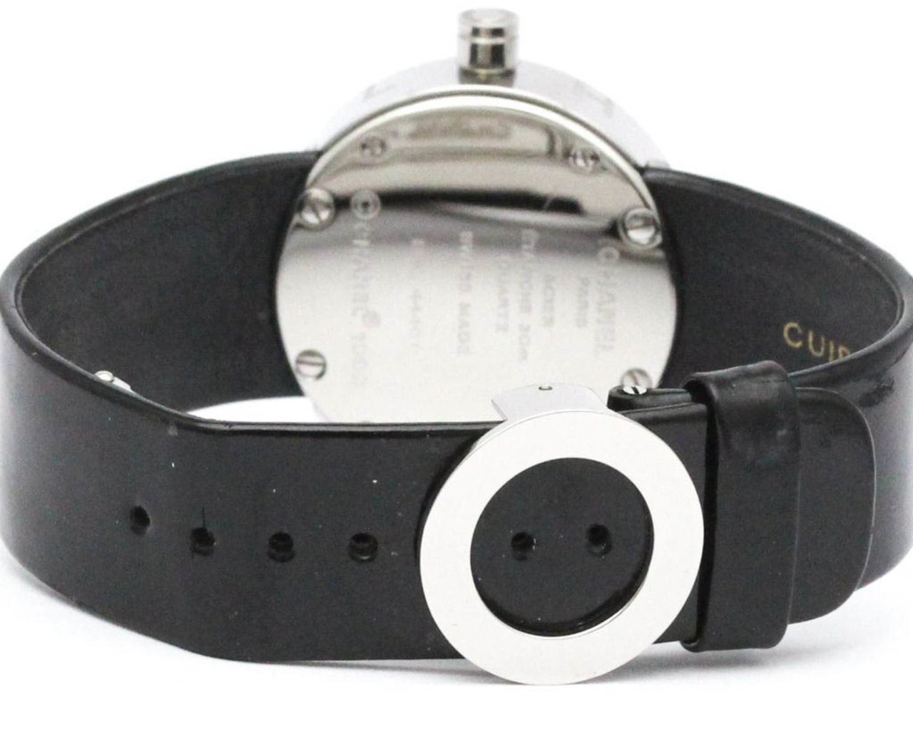 Chanel La Ronde Quartz Watch Stainless Steel and Patent 29 Divers
