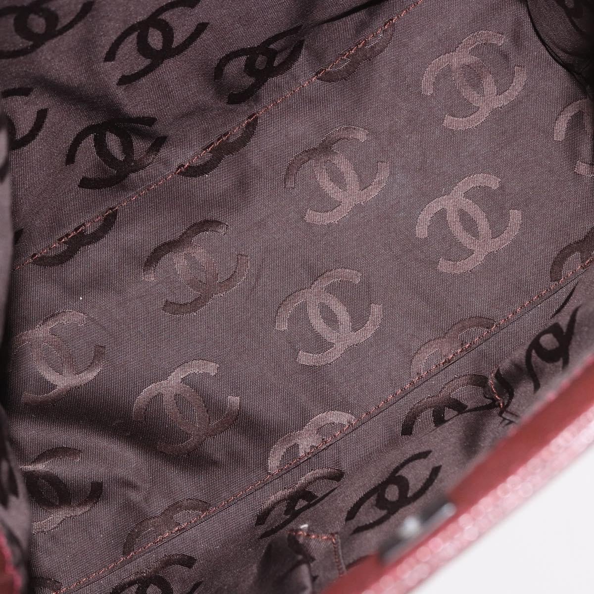 Chanel Vintage CC Lock Tote Leather Small Bruin