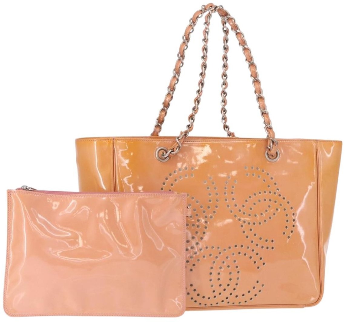 Chanel Chanel Triple CC Tote Patent Medium Roze