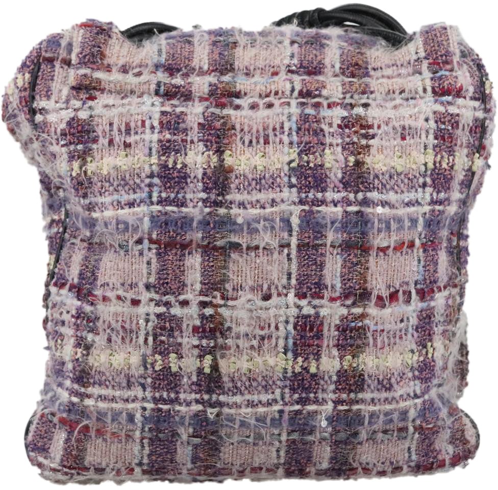 Chanel Chanel Camellia chain bag Canvas Paars