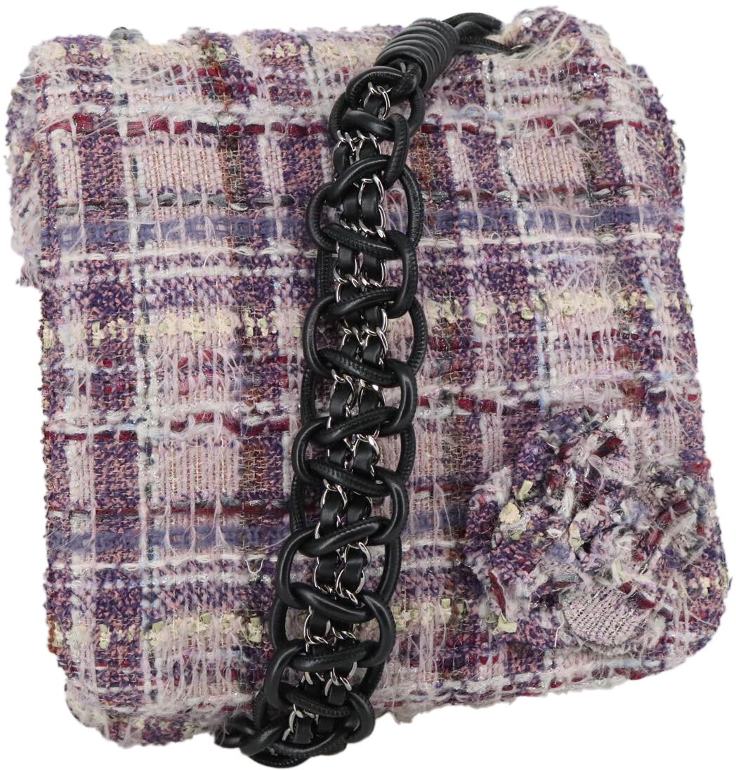 Chanel Chanel Camellia chain bag Canvas Paars