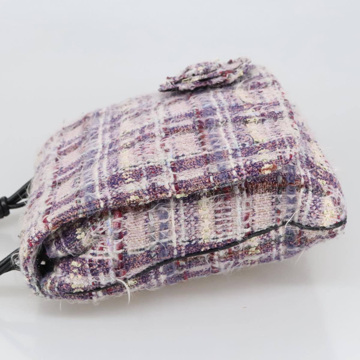 Chanel Chanel Camellia chain bag Canvas Paars