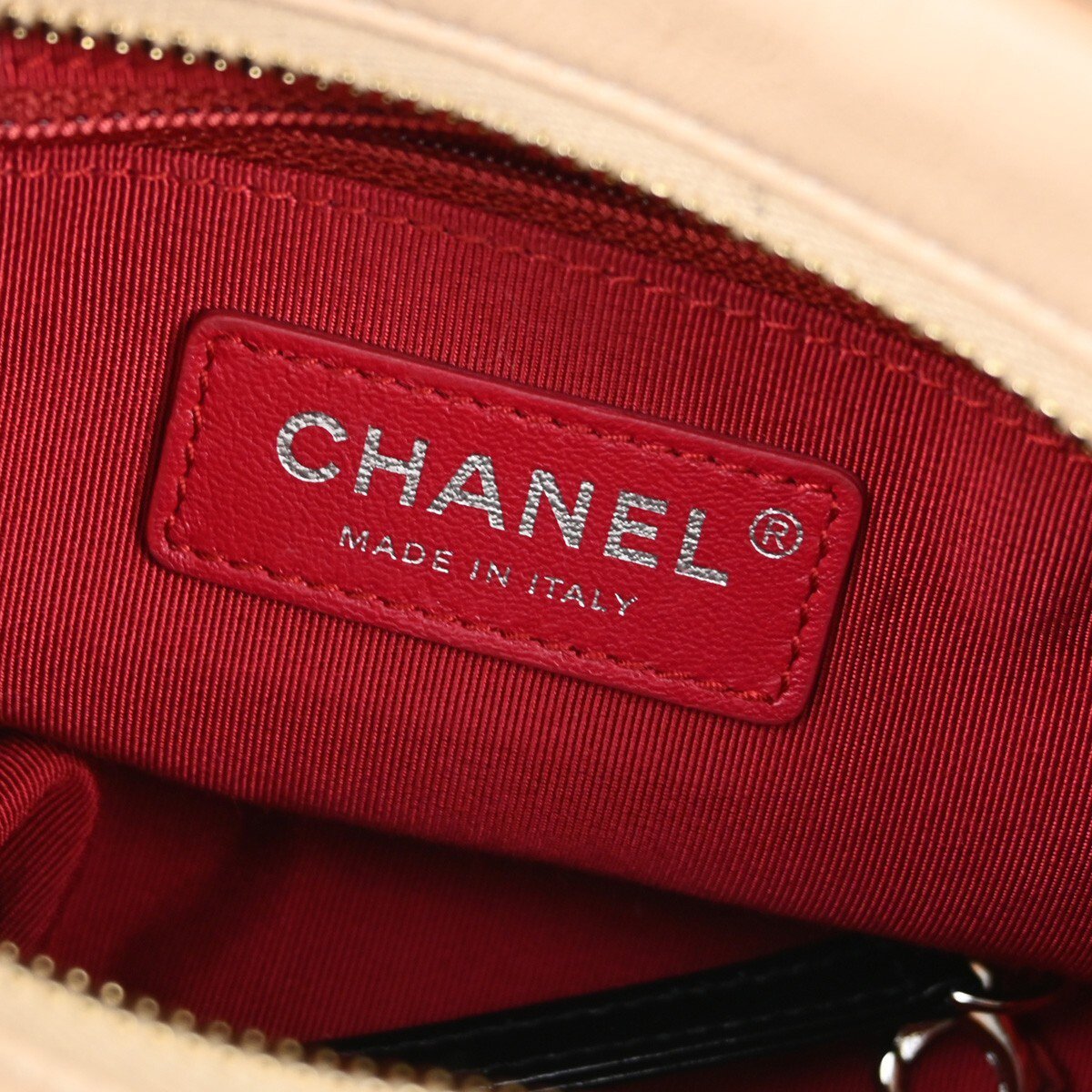 Chanel Chanel Bicolor Gabrielle Hobo Quilted Aged Calfskin Small Beige