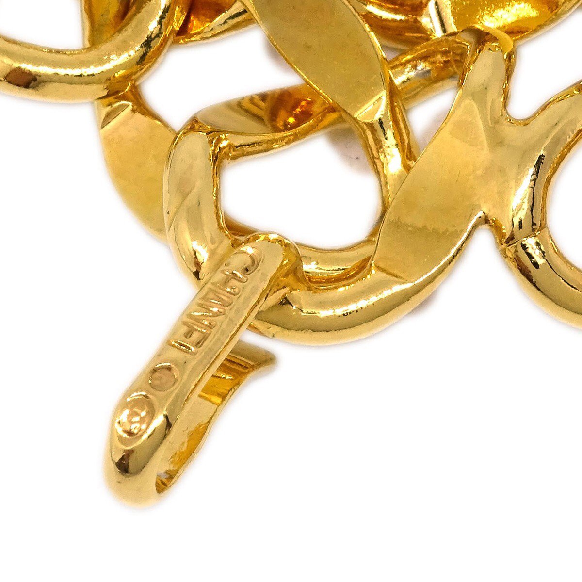 Chanel Chanel Vintage Medallion Chain Belt Metal Goud