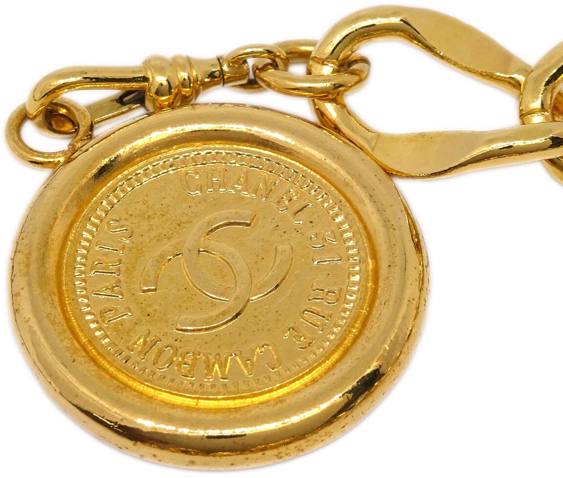 Chanel Chanel Vintage Medallion Chain Belt Metal Goud