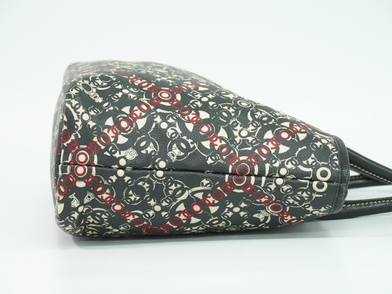 Chanel Chanel Optic Coco Tote Printed Coated Canvas with Caviar Large Divers