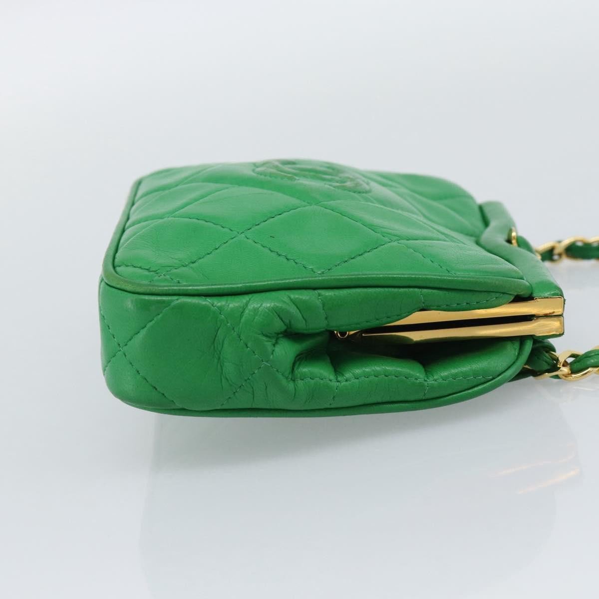 Chanel Coco Mark quilted lambskin Groen