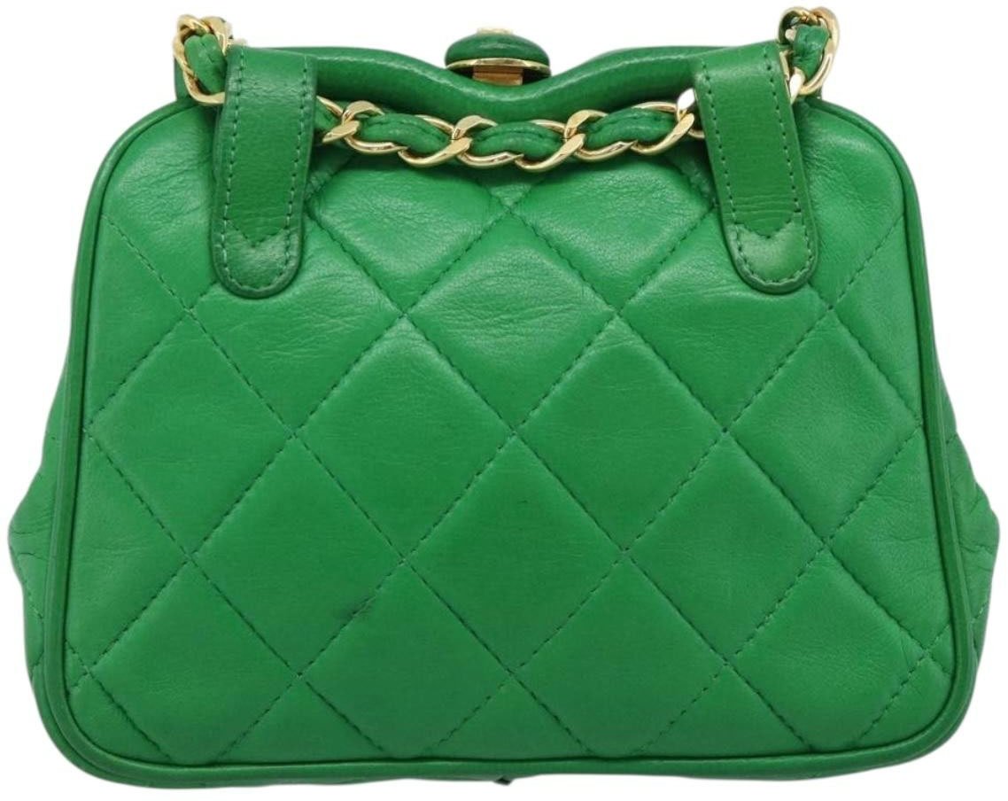 Chanel Coco Mark quilted lambskin Groen