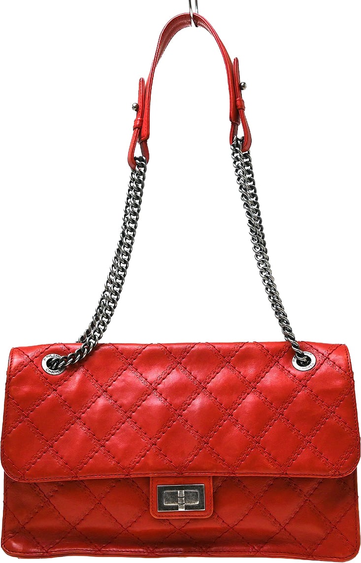 Chanel Crave Reissue Flap Quilted Calfskin Jumbo 30 x 20 x 10 Rood
