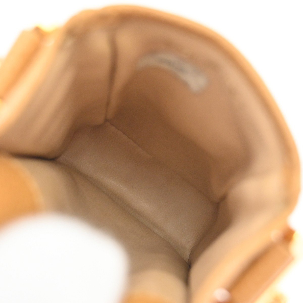Chanel Vintage CC Phone Holder Caviar Beige