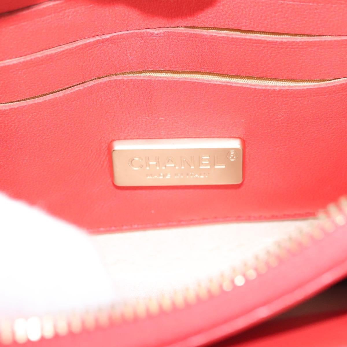 Chanel Chanel Reissue 2.55 Square Zip Around Card Holder Wallet Quilted Aged Calfskin Oranje