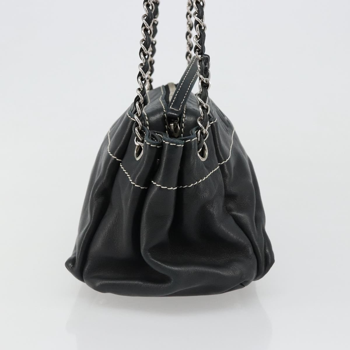 Chanel CC Shoulder Bag Leather Large Zwart