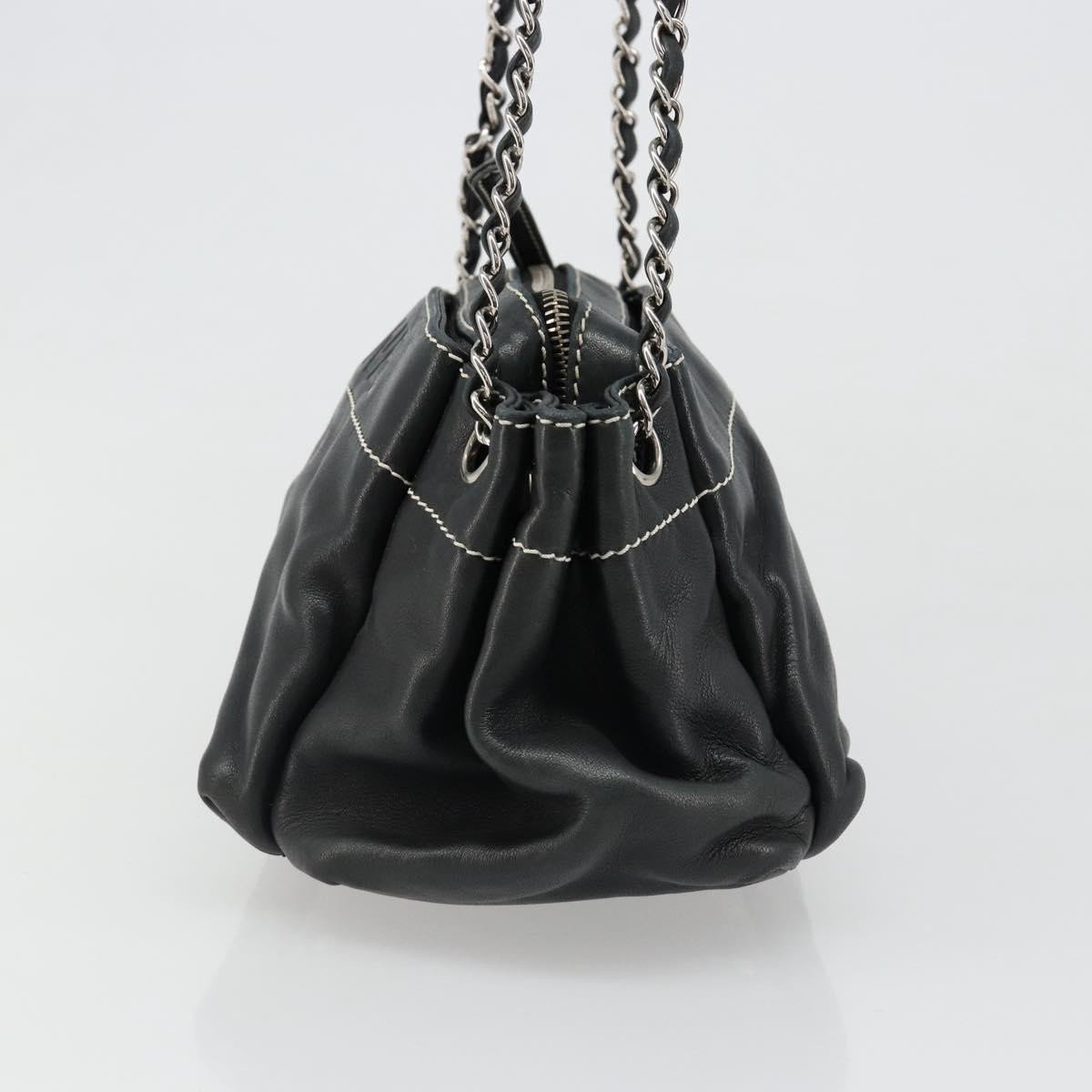 Chanel CC Shoulder Bag Leather Large Zwart