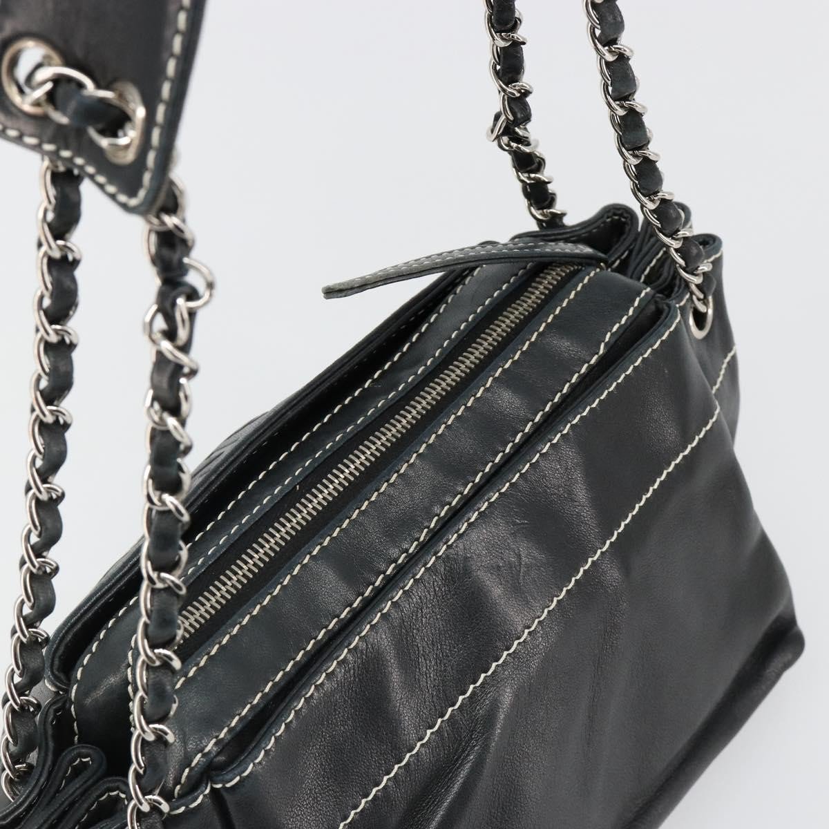 Chanel CC Shoulder Bag Leather Large Zwart