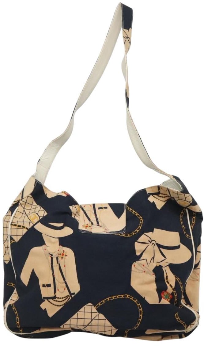 Chanel Chanel Mademoiselle Tote Canvas Navy