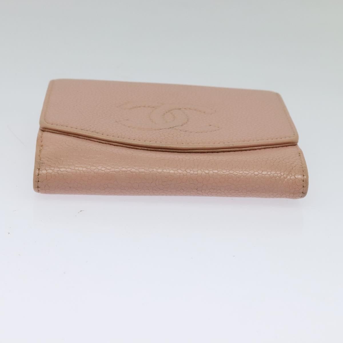 Chanel CC Bifold Quilted Caviar small Roze