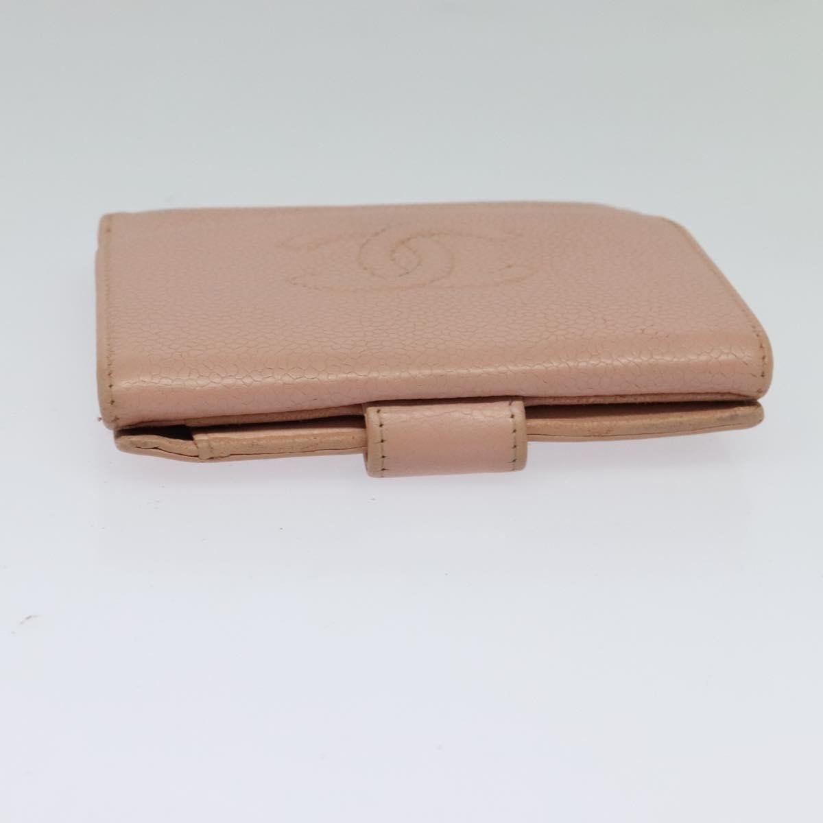 Chanel CC Bifold Quilted Caviar small Roze