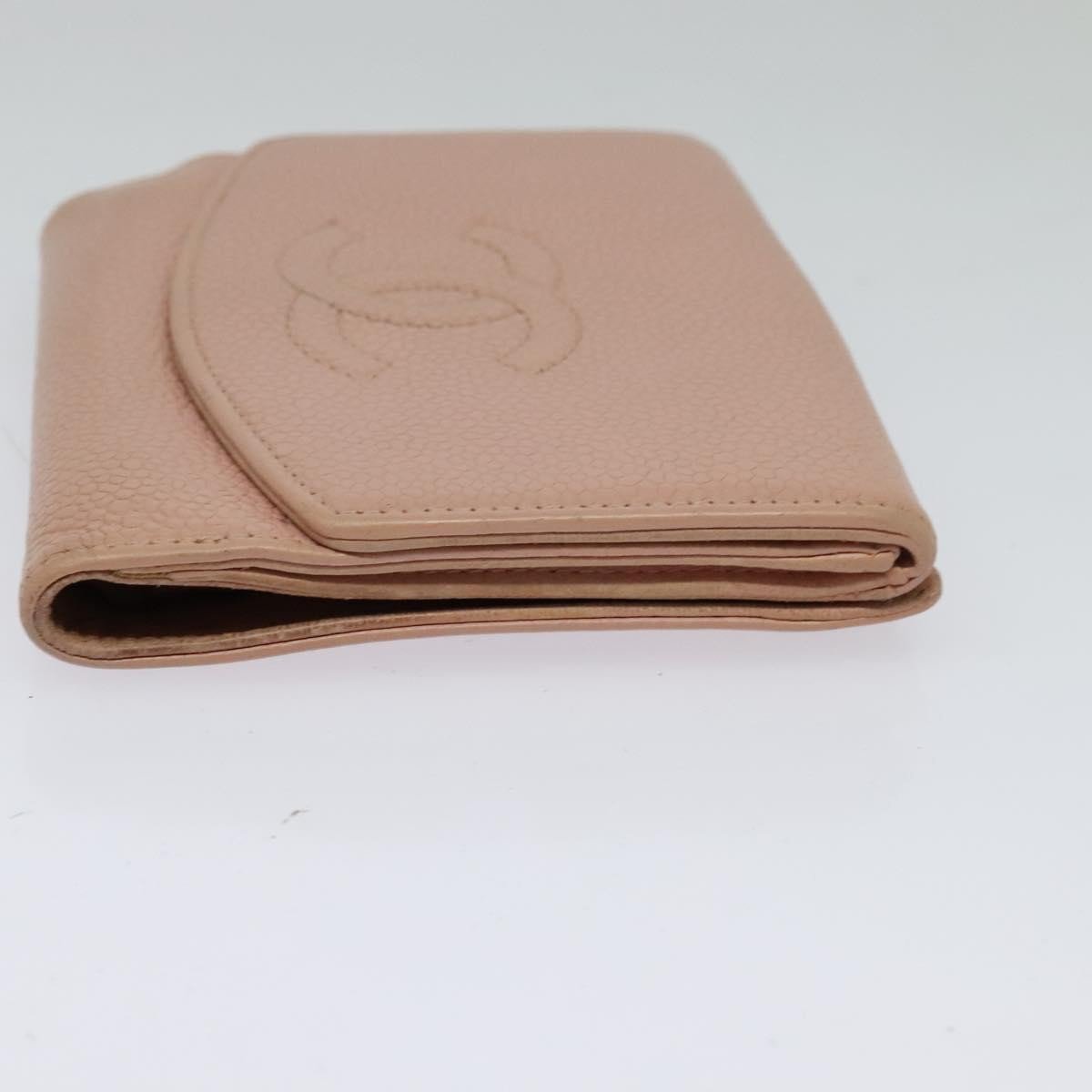 Chanel CC Bifold Quilted Caviar small Roze