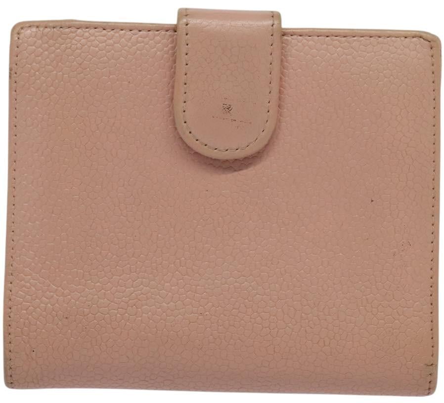 Chanel CC Bifold Quilted Caviar small Roze
