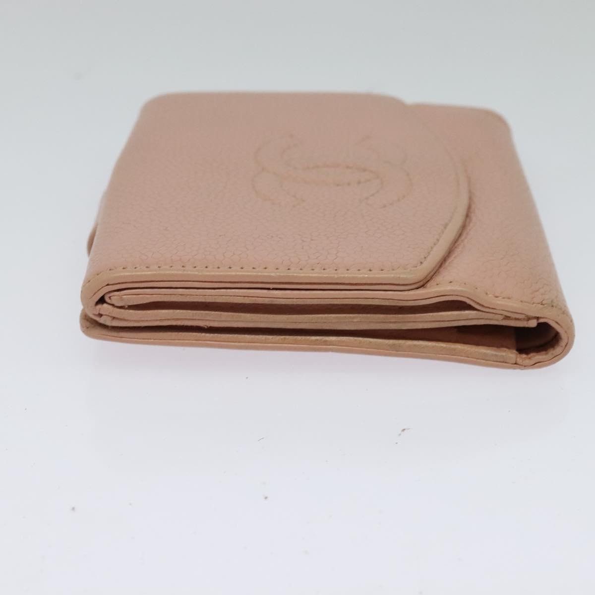 Chanel CC Bifold Quilted Caviar small Roze