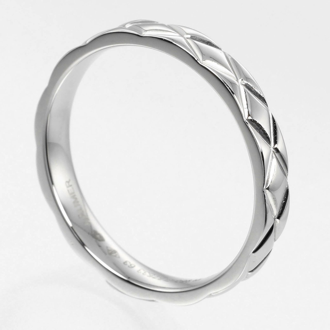 Chanel Chanel Matelasse Ring Platinum Zilver