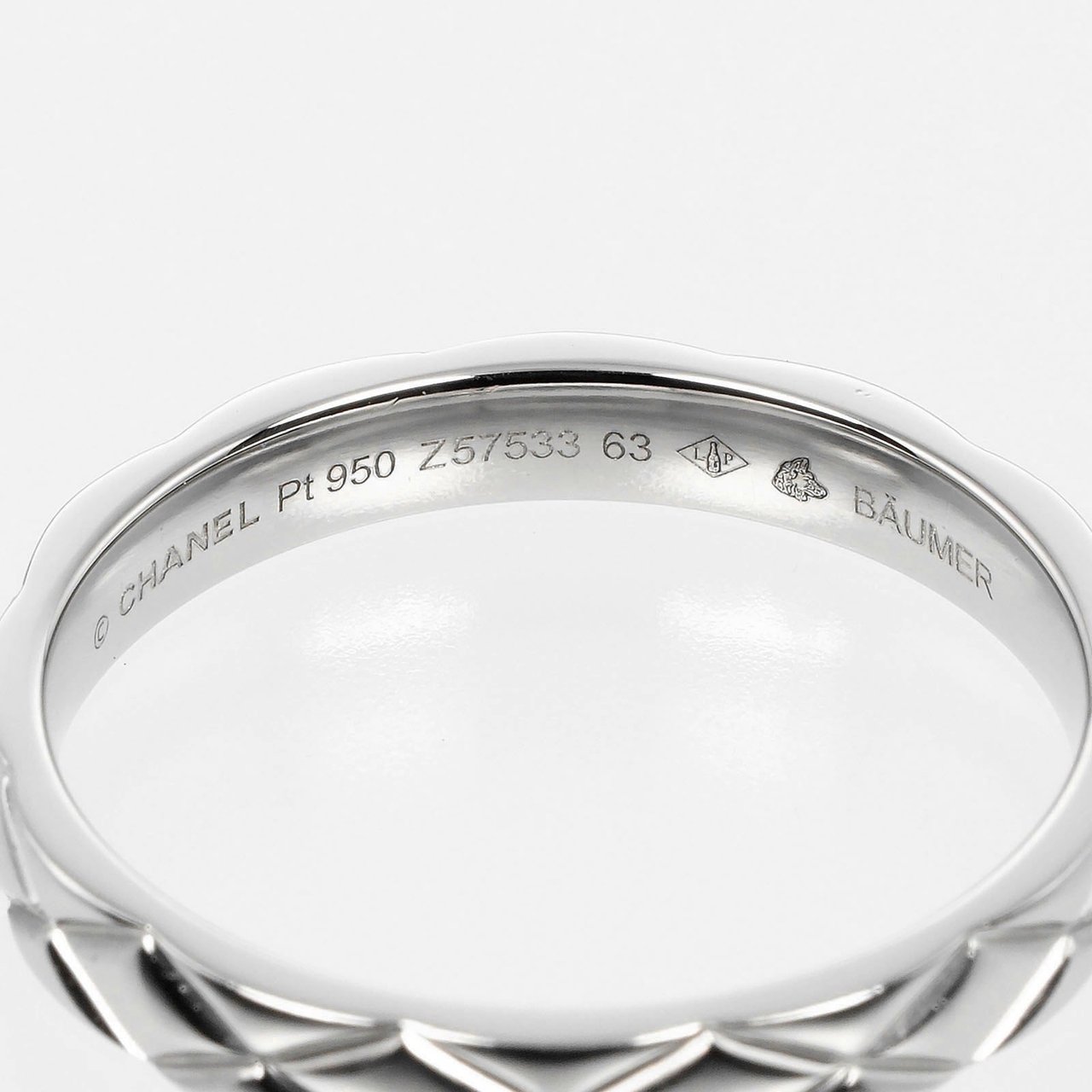Chanel Chanel Matelasse Ring Platinum Zilver