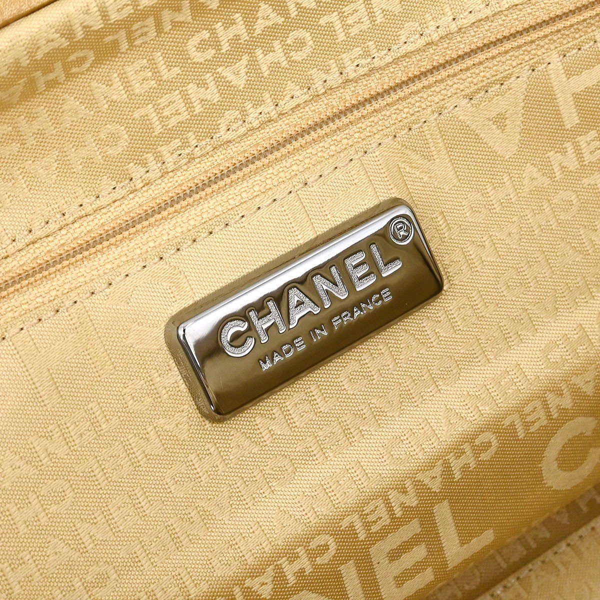 Chanel Chanel Lady Braid Frame Satchel Quilted Distressed Lambskin Medium Goud