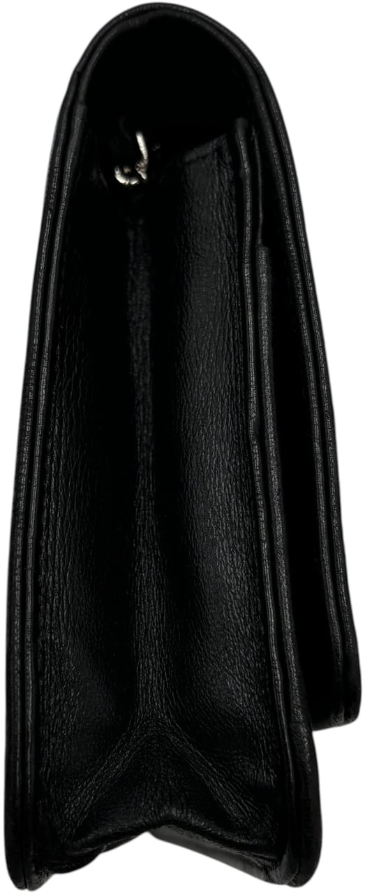 Chanel Sweet Camellia Wallet on Chain Quilted Lambskin Zwart