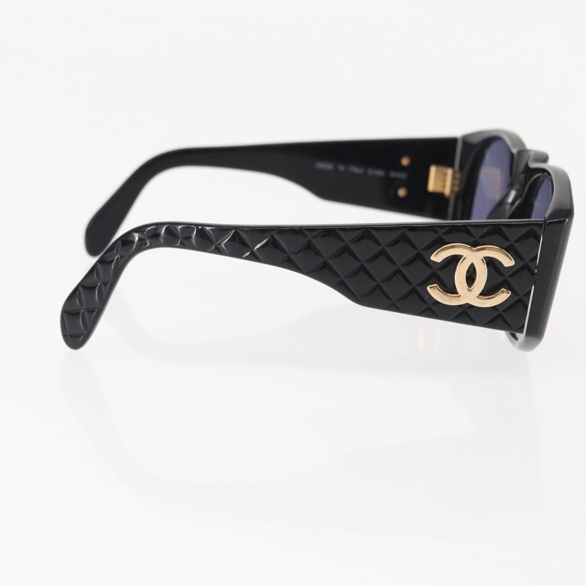 Chanel Chanel CC Logo Matelasse Sunglasses Eye Wear Plastic Bruin