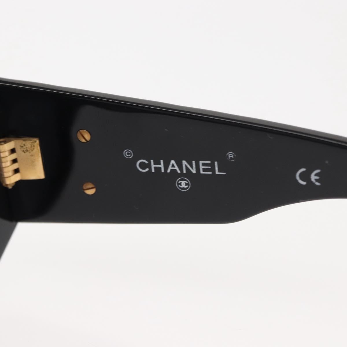 Chanel Chanel CC Logo Matelasse Sunglasses Eye Wear Plastic Bruin