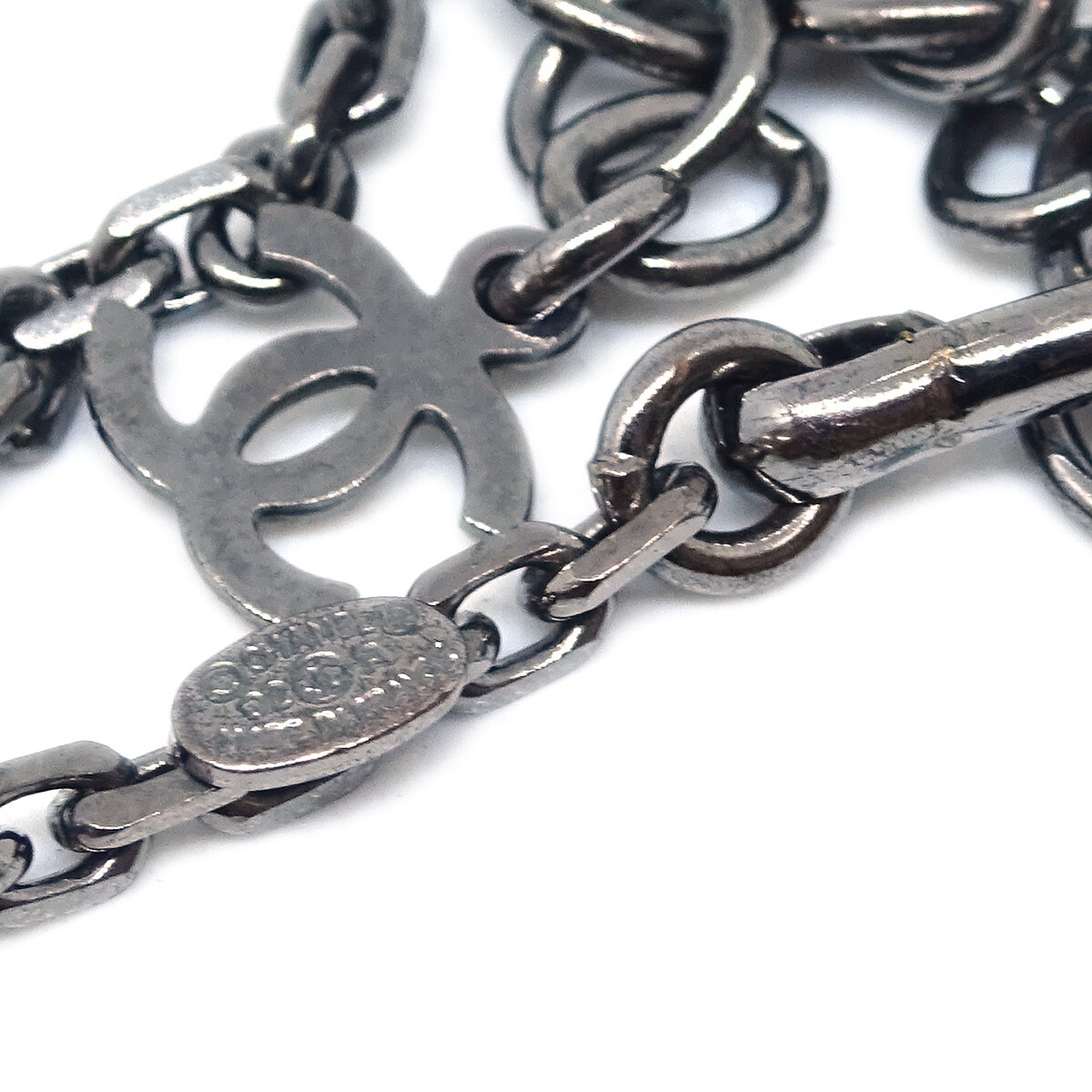 Chanel Chanel Square CC Pendant Resin Zwart