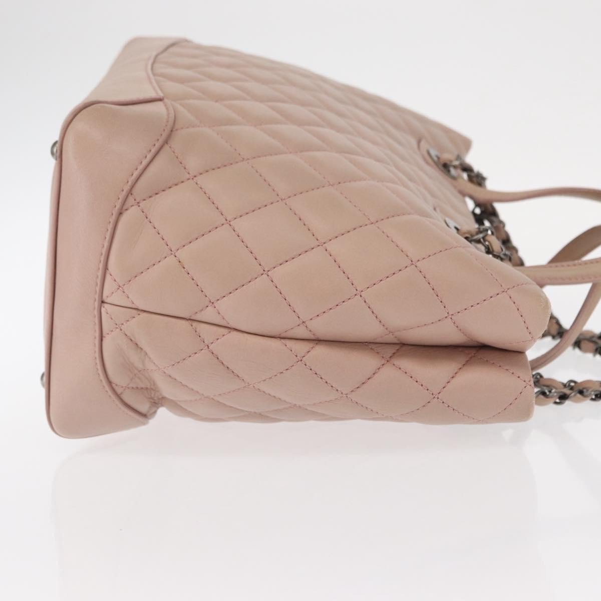 Chanel Chanel Easy Shopping Tote Quilted Calfskin Small Roze