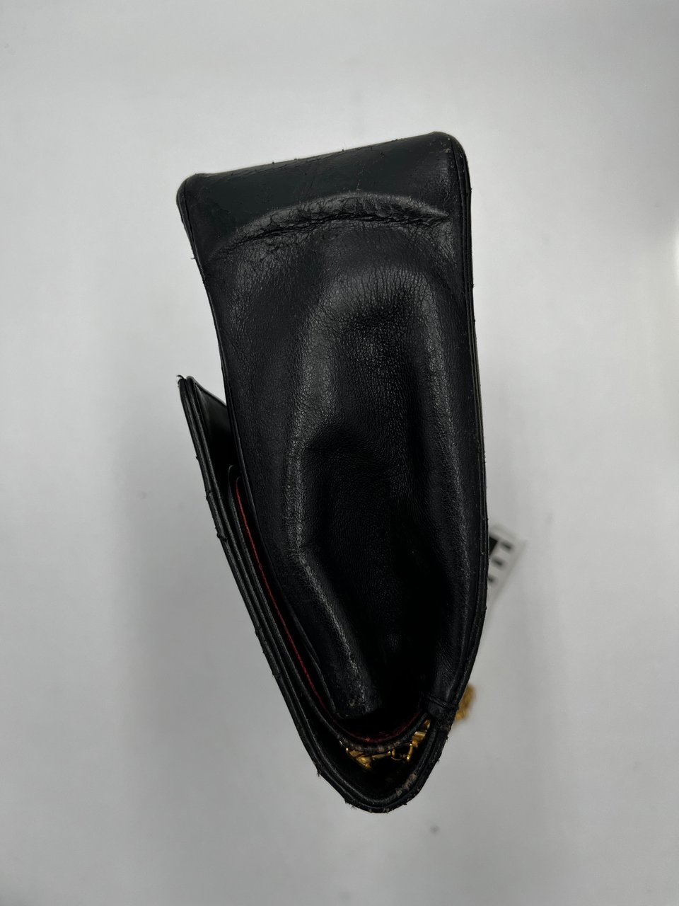 Chanel Chanel Vintage Classic Double Flap Bag Leather large Zwart