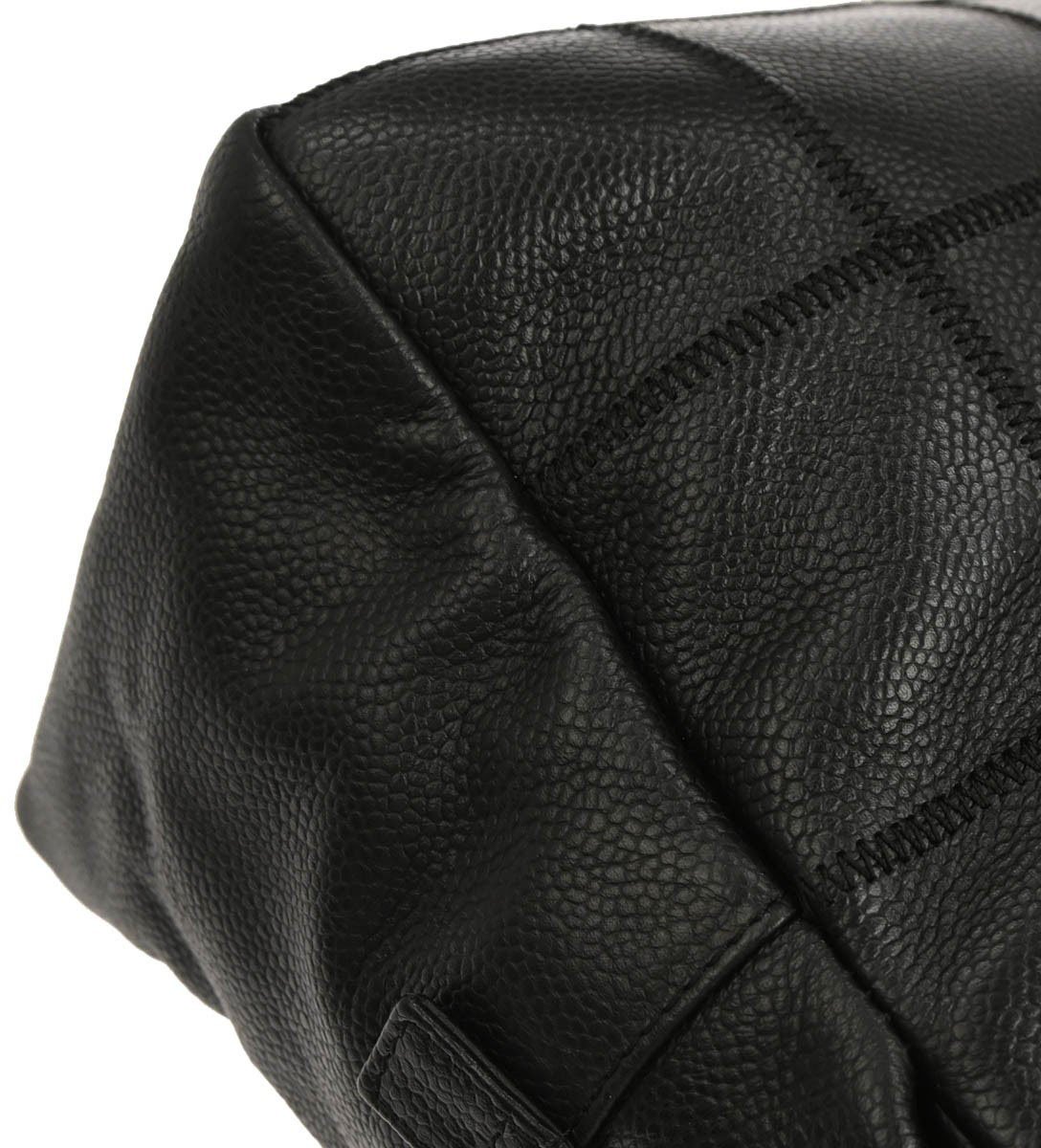 Chanel Chanel Square Stitch Top Handle Bag Quilted Caviar Zwart