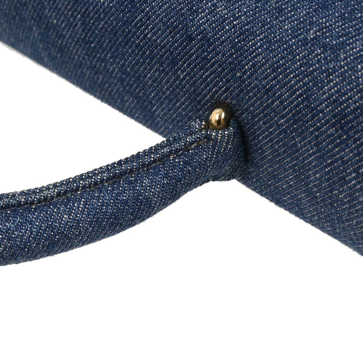 Chanel Chanel Vintage Classic Top Handle Flap Bag Denim Jumbo 30 x 20 x 10 Blauw