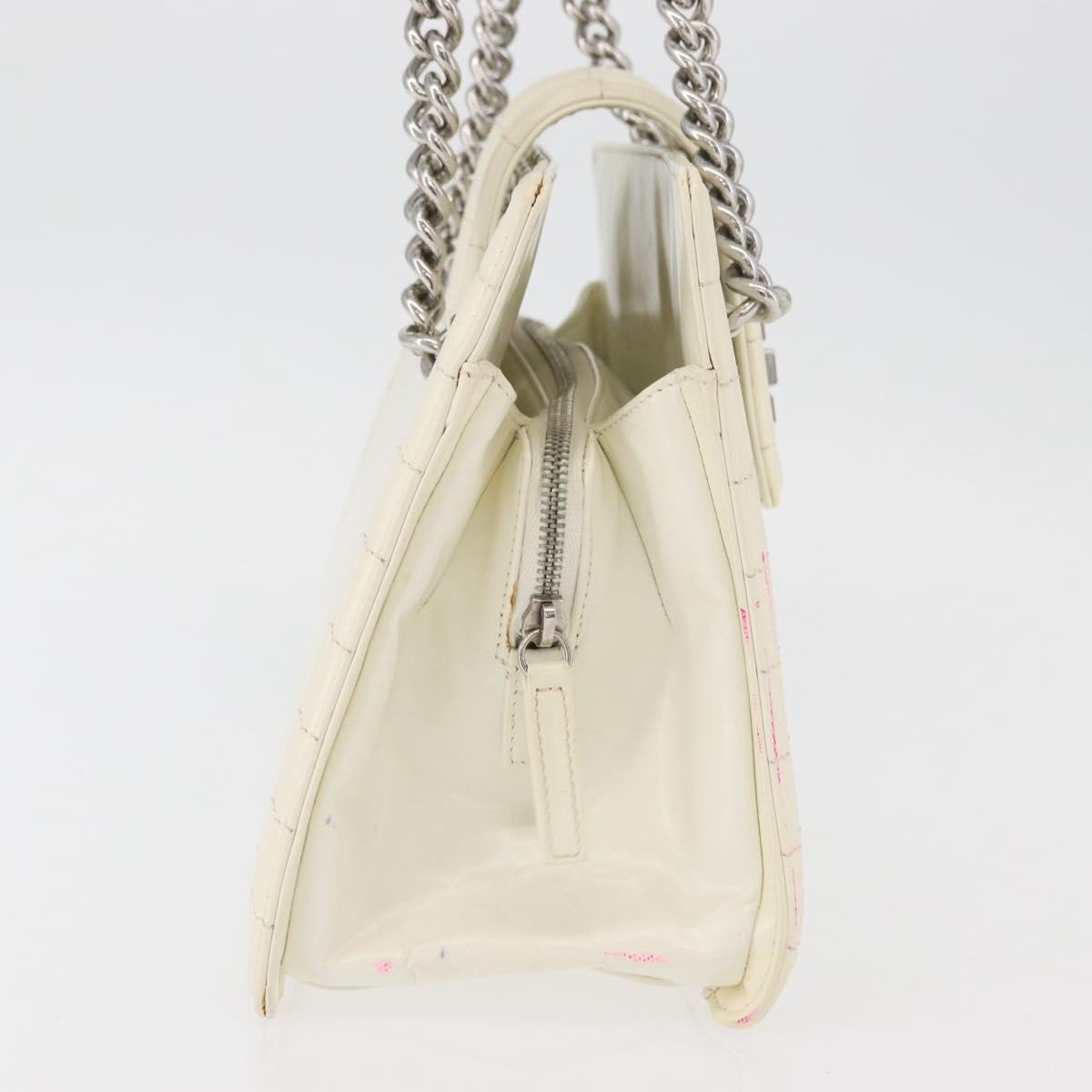 Chanel Boy Tote Glazed Calfskin Small Wit