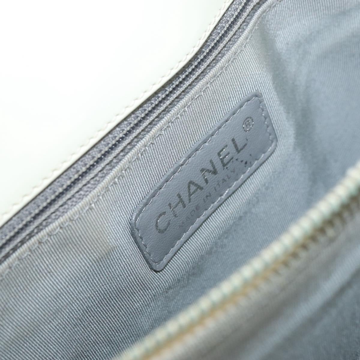 Chanel Boy Tote Glazed Calfskin Small Wit