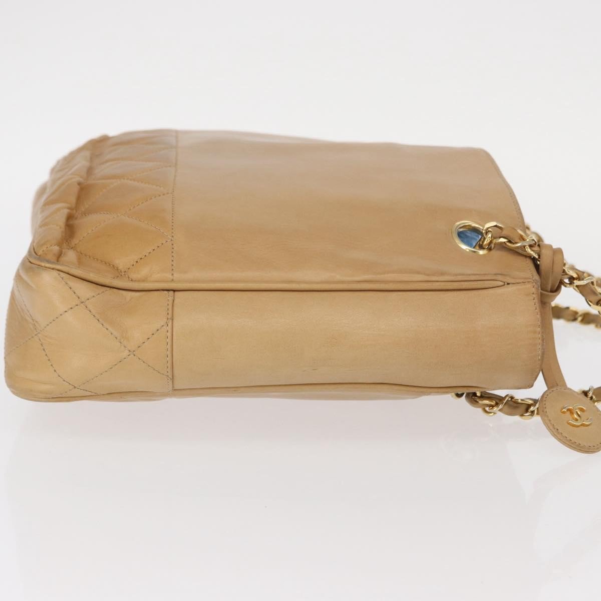 Chanel Chanel Vintage Shopping Tote Lambskin Medium Beige