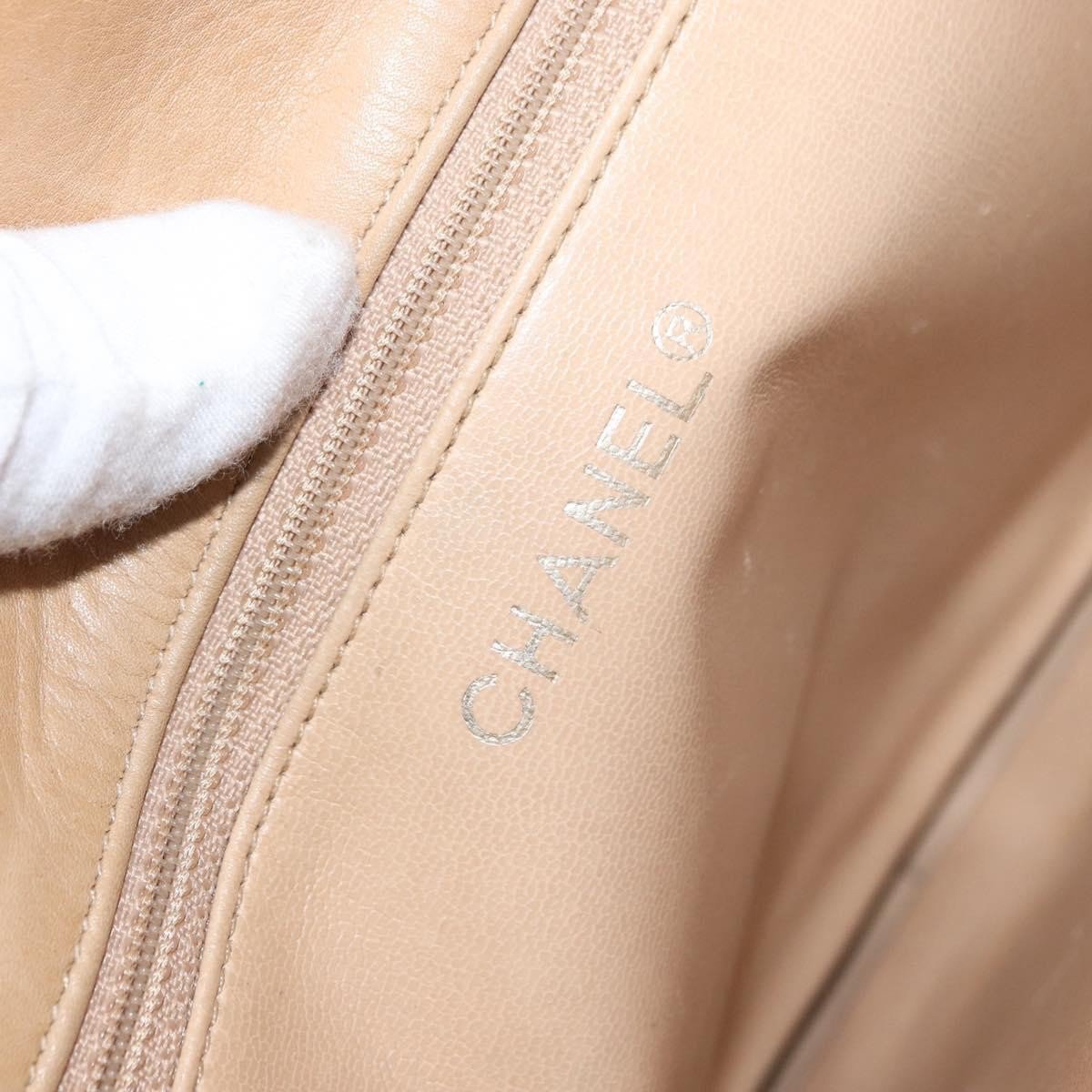 Chanel Chanel Vintage Shopping Tote Lambskin Medium Beige