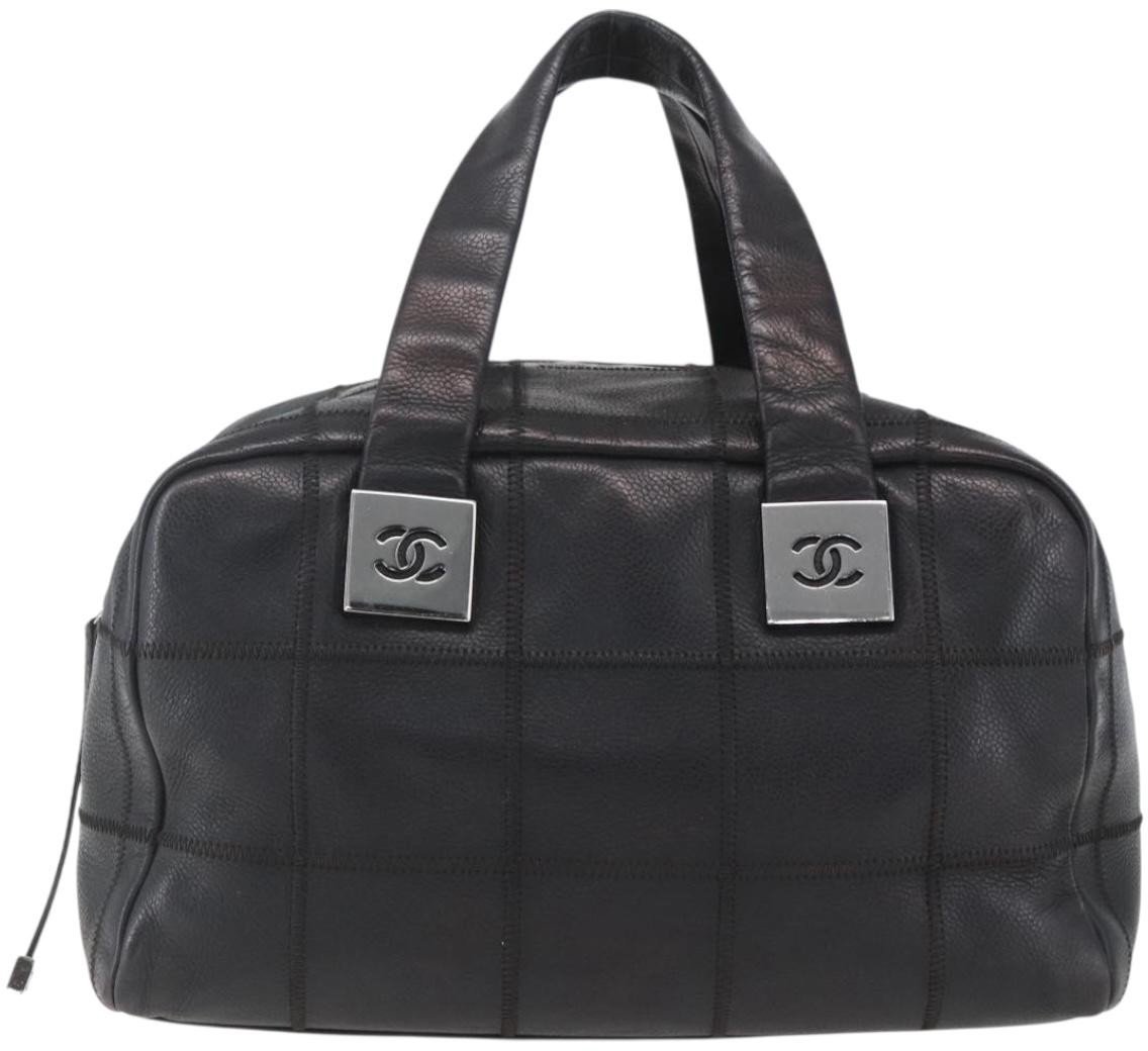 Chanel Chanel Chocolate Bar CC Bowler Bag Caviar skin Zwart