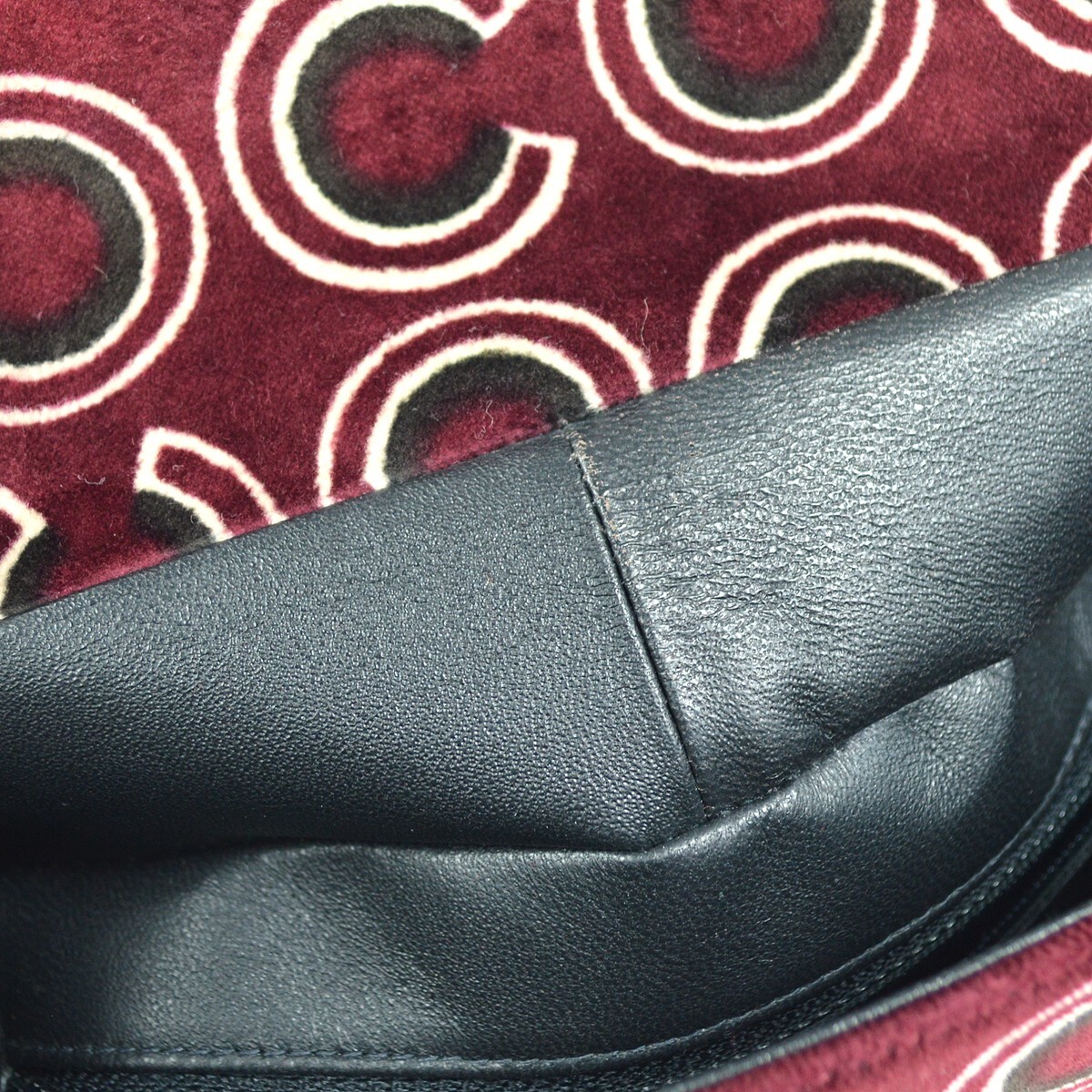 Chanel Chanel CC Top Handle Bag Coco Print Velvet Medium Divers