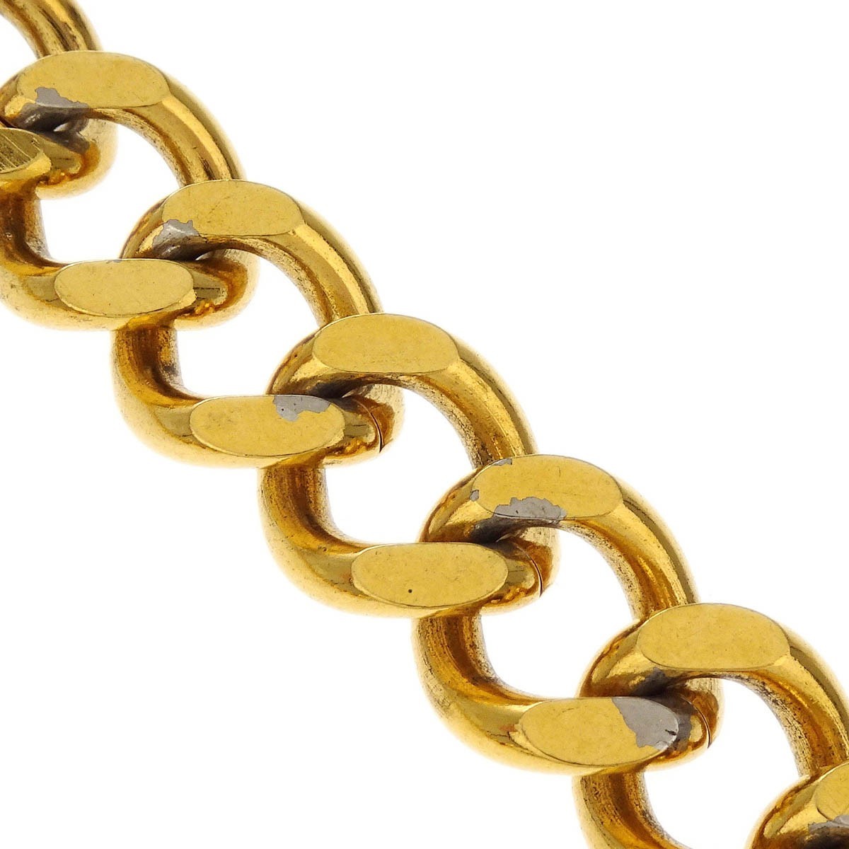Chanel Chanel Medallion Chain Link Belt Metal Goud