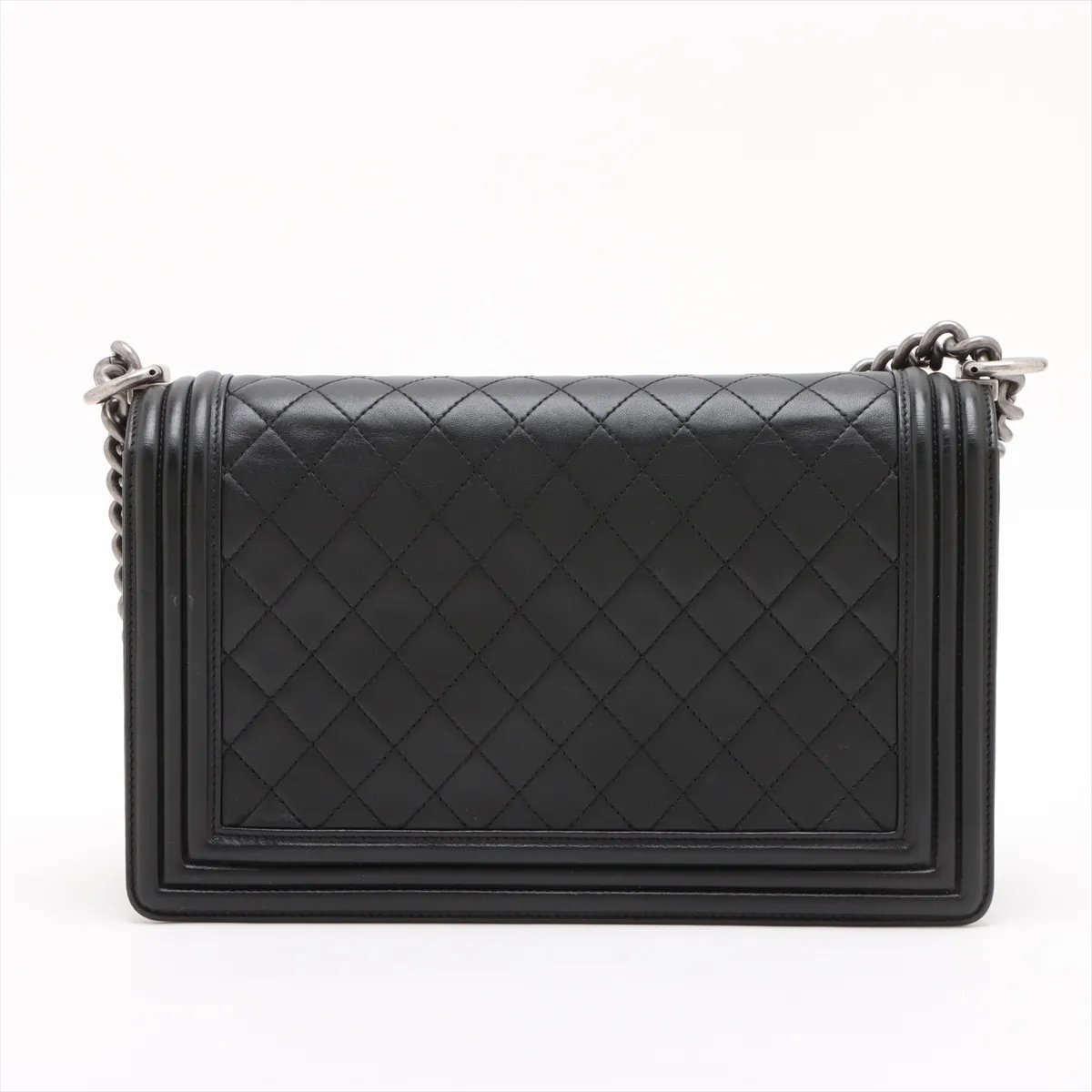 Chanel Boy Flap Quilted Lambskin Large Zwart