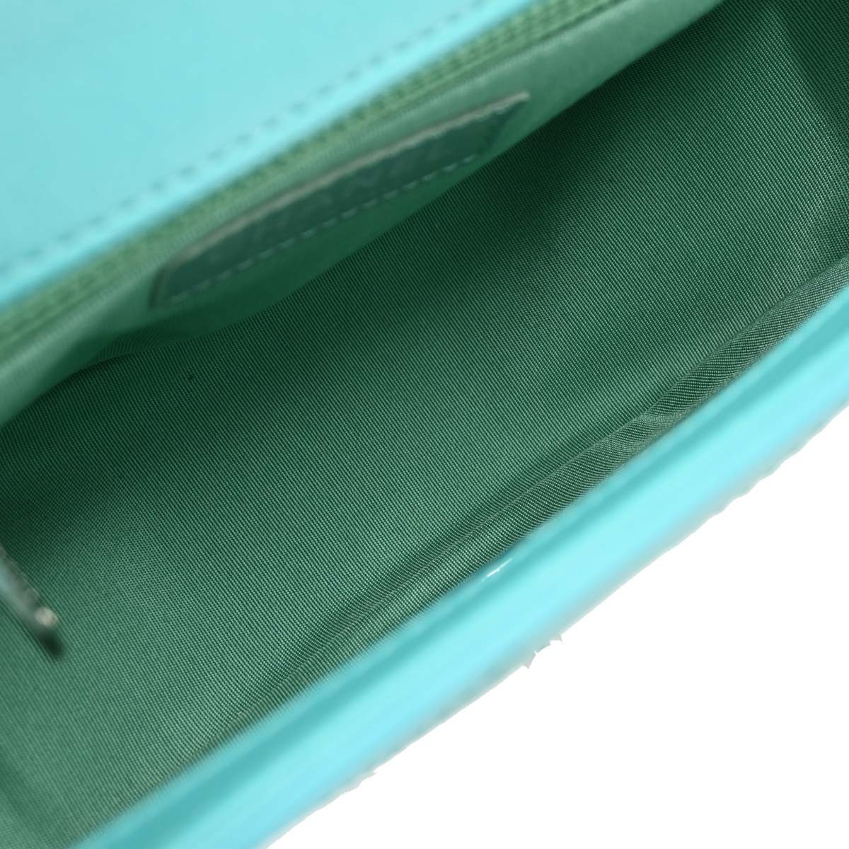 Chanel Chanel Ring My Bag Top Handle Bag Stitched Calfskin Small Groen