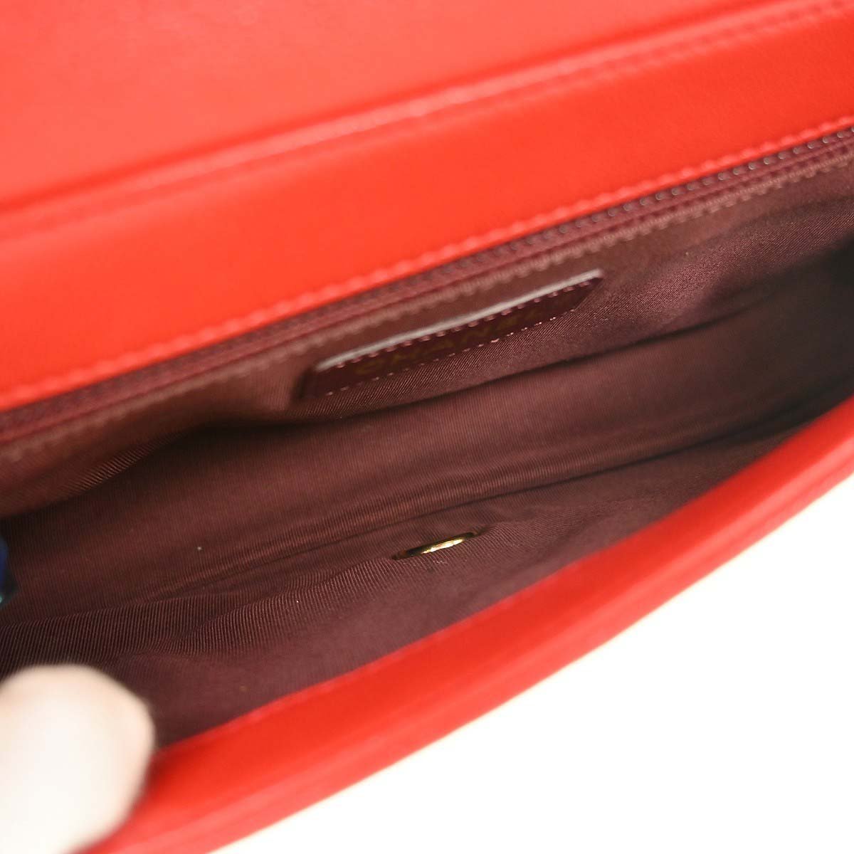 Chanel Mademoiselle Vintage Flap Lambskin Rood