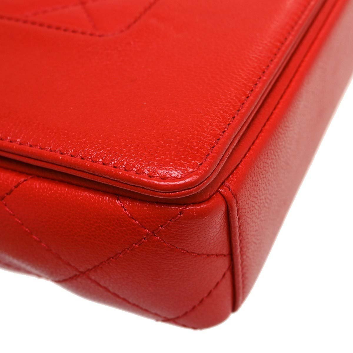 Chanel Mademoiselle Vintage Flap Lambskin Rood