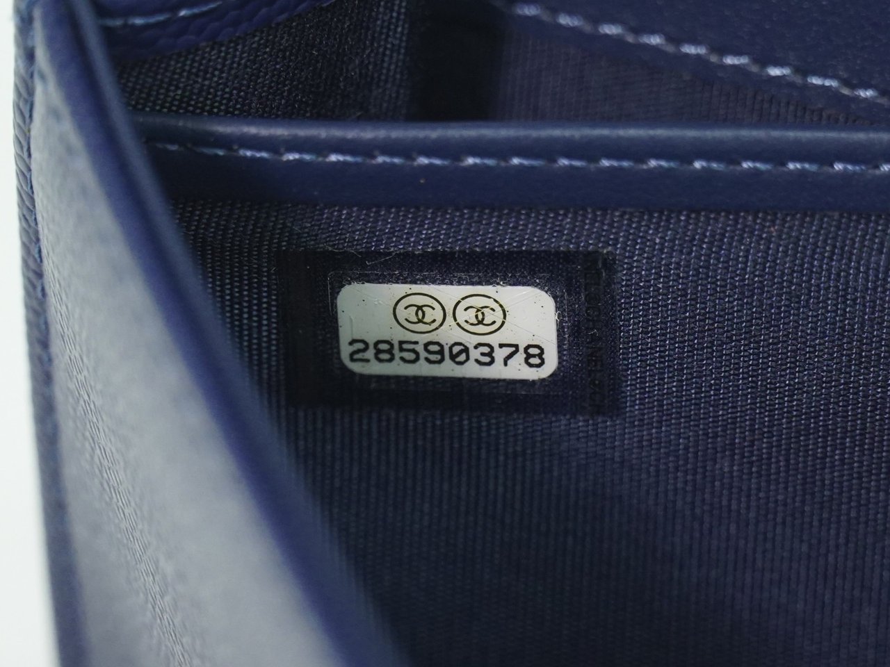 Chanel Chanel Deauville Flap Wallet Caviar Long Navy